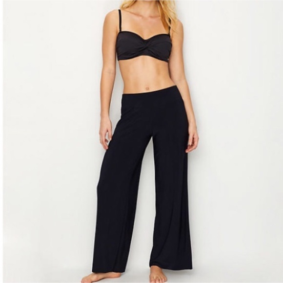 Magicsuit Other - Magicsuit Cabana Black Wide Leg Pants Cover Up Size Small